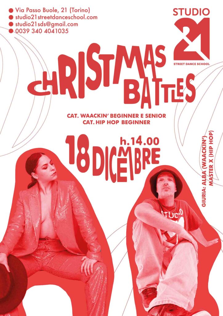 studio21 presenta christmas battles torino hip hop waacking